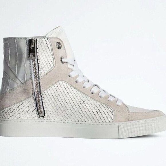 ZADIG & VOLTAIRE HIGH FLASH KEITH SNEAKERS - Picture 2 of 3